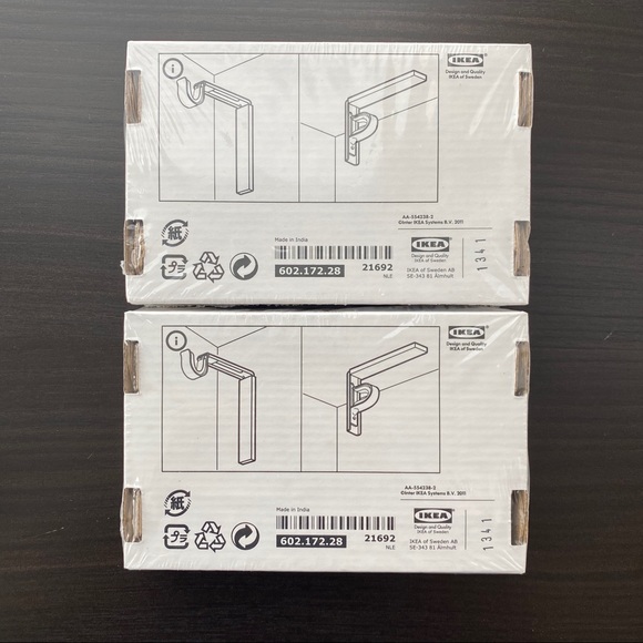IKEA BETYDLIG Curtain Rod Bracket set of 2 - Picture 3 of 4